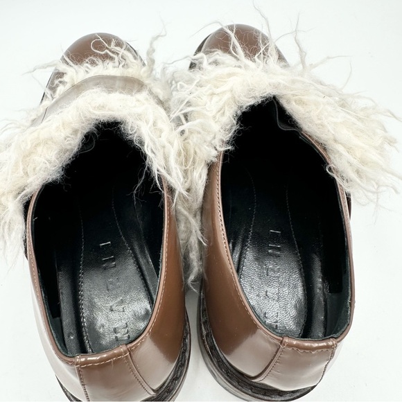 Marni Fur Trim Leather Shoes - Picture 5 of 12